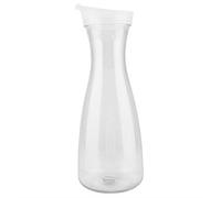 QANYEGN Transparent Acrylic Carafe, 1600ml Clear Jug with Lid, Acrylic Narrow Neck Water Bottle for Water, Milk, Iced Tea, Wine or Lemonade