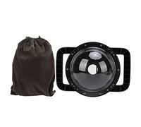 QANYEGN Transparent Acrylic Dome Port, Dual Handle Stabilizer Floating Grip, Camera Lens Rainproof Cover for Underwater Photos Videos