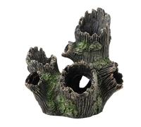 QANYEGN Trunk Driftwood Aquarium Ornament, Resin Hollow Tree Trunk Aquarium Decorations, Resin Aquarium Accessories for Fish Tank (ST-004A)