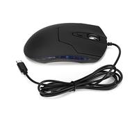 QANYEGN Type C Wired Mouse, Wired Computer Mouse, Blue Backlit Wired Mouse for Gaming Office Study