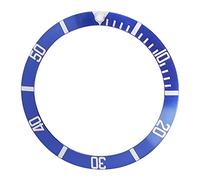 QANYEGN Watch Bezel, Wristwatch Bezel Insert Loop Accessory, Aluminum Wristwatch Inserts Loop Replacement Part for Watch Repair (Blue)