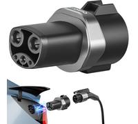 QAOFUL J1772 to Tesla Charger Adapter, Max 80A 280V Fast Charging for Tesla Model 3/Y/X/S, Chargers Connecting Seamlessly to SAE J1772 Charging Stations & Tesla Cars,Plug and Play