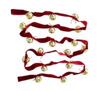 Qaonsciug 2. Festive Fabric & Metal Toll Bells With Strong Frame For Indoor Garnishes In Dynamic Rose Theme Christmas Tree Toll Wreath