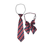 Qaonsciug 2PCS Teens Students Bowknot Necktie Set Women Knot Free Uniform Detachable Collars Removable Ties Costume Accessories For Girls For Bows For Girls School Neckties