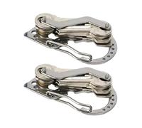 Qaonsciug 2pcsVersatiles Outdoor Carabiner Clip With Integrated Tool Pocket Key Organizers For Outdoor And Everyday Use Light Weight Durability Clip