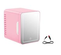 Qaonsciug 4L Tiny Car Refrigerator For Cosmetics Highlighting Advanced Refrigerating Structure Travel Home Use Passenger Beauty Refrigerator For Automobiles