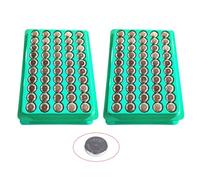 Qaonsciug 50/100Pcs Button Coin Cell Battery AG10 LR54 LR1130 1.55V Zinc Manganese For Watch Electronic Calculators Watch Portable