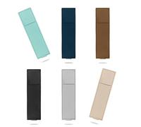 Qaonsciug 6Pcs Leather Pen Holder with Elastic Band for Notebook Planner Notebook Journal Pouches Pen Bag for Writers