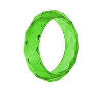 Qaonsciug Artistics Geometric Faceted Clear Resin Bangle Portable Comfortable Stylish Accessory Decoration For Everyday Wear Everyday Stackable Crystals Jewelry