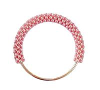 Qaonsciug Bag Handle Purse Pearl Replacement Handmade Crochet Accessory Chain Handbag Handles Clutch Stylish Handbag Handle