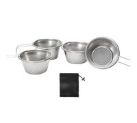 Qaonsciug Camping Cookware Multipurpose Stainless Steel Cup with Hook Handle 50ml Capacity for Hiking Backpacking Adventure Camp Kitchens Cup with Hook Handle