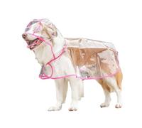 Qaonsciug Dogs Rain Coat Waterproof Hoodie Jackets Ponchos Pet With Bright Outdoor Cover For Yard Head