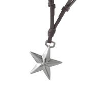 Qaonsciug Fashionable Star Pendant Necklace Party Accessory PU Rope Necklace Enhances Styles Suitable For Parties And Dates