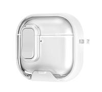 Qaonsciug Lockable Charging Cover With Auto Release Lid And Phone Stand Features For Earphones Case Compatible For Pods Case White