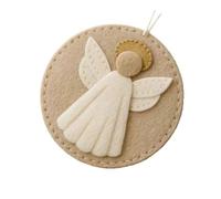 Qaonsciug Nativity Scene Felted Craft Set with Instructions for Christmas Tree Decoration Religious Themed Embroidery Supplies Religious Christmas Craft Supplies