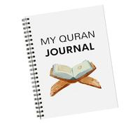 Qaonsciug Quran Study Planner Notebook 21x14cm Quran Reading Tracking Journal Notebook Twin Wire Binding Hardcover Daily Growth