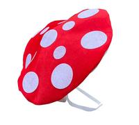 Qaonsciug Realistic Mushroom Shape Headgear Caps Breathable NonWoven Fabric Hat For Role Playing Carnivals Party Headwear Costume Hat