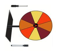Qaonsciug Tabletop Prize Turntable Fortunes Wheel Spinnings Game Lucky Draws Roulette Erasable Reusable Fortunes Erasable Wheel Party Turn Plate