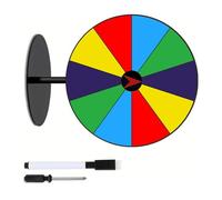 Qaonsciug Tabletop Prize Turntable Fortunes Wheel Spinnings Game Lucky Draws Roulette Erasable Reusable Fortunes Erasable Wheel Party Turn Plate