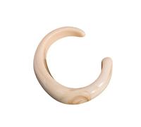 Qaonsciug Translucent Resin Bangle with Soft Floral Art Versatile Accessory for Casual & Formal Outfits Trendy Feminine Charm Floral Women