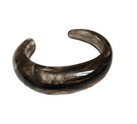 Qaonsciug Translucent Resin Bangle with Soft Floral Art Versatile Accessory for Casual & Formal Outfits Trendy Feminine Charm Floral Women