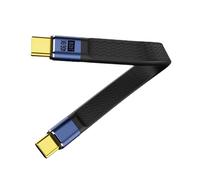 Qaonsciug USB Flexible Cable 240W Power Delivery 40Gbps 8K Resolution Soft Wire Aluminum Construction For Device Fast Charging Cable