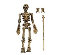 Qapayieg Skeleton Action Figure | Poseable Articulated Model | Decorative Ornament | Flexible Full Body Assembly Design With Movable Joints | for Indoor Display On Desks Bookshelves Window Sills