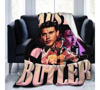 QapLWczK Blanket Austin Actor Butler Throw Flannel Blankets Warm Soft Cozy Fuzzy Blanket for Bed Sofa Couch Camping Travel Gift Blankets for All Seasons 40"x30"