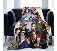 QapLWczK Blanket Benedict Cumberbatch Soft and Comfortable Wool Fleece Throw Blankets for Sofa Office car Camping Yoga Travel Home Decoration Cozy Plush Beach Blanket Gift