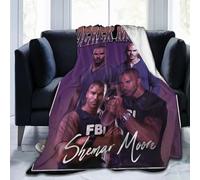 QapLWczK Blanket Shemar Actor Moore Throw Flannel Blankets Warm Soft Cozy Fuzzy Blanket for Bed Sofa Couch Camping Travel Gift Blankets for All Seasons 50"" x40, Black