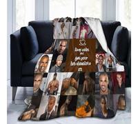QapLWczK Blanket Shemar Actor Moore Throw Flannel Blankets Warm Soft Cozy Fuzzy Blanket for Bed Sofa Couch Camping Travel Gift Blankets for All Seasons 60"x50"