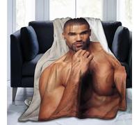 QapLWczK Blanket Shemar Moore Soft and Comfortable Warm Fleece Throw Blankets Gift for Living Room Dormitory Decoration Picnic Beach Yoga Sofa Bed Camping Travel Decor All Season