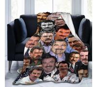 QapLWczK Blanket Tom Selleck Soft and Comfortable Wool Fleece Throw Blankets Gift for Sofa Office car Camping Yoga Travel Home Decoration Cozy80 x60