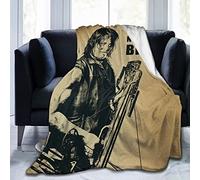 QapLWczK Norman Reedus Flannel Blanket Daryl Dixon Soft Air Conditioner Blanket Anti-Pilling Lap Blanket for Sofa Bedroom Living Room 80"x60"