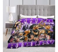 QapLWczK Rhea Wrestler Ripley Throw Blanket Breathable Air Conditioner Blanket Twin Size Blankets for All Seasons Soft Blankets for Office for Running 40"x30"