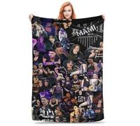 QapLWczK Rhea Wrestler Ripley Throw Blanket Lightweight Air Conditioner Blanket King Size Blankets for All Seasons Funny Blankets for Office for Running 40"x30"