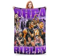 QapLWczK Rhea Wrestler Ripley Throw Blanket Lightweight Air Conditioner Blanket King Size Blankets for All Seasons Funny Blankets for Office for Running 40"x30"