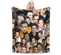QapLWczK Sebastian Stan Bucky Barnes Blanket Soft and Warm Lightweight Fluffy Throws Blankets Rug Carpet Gift for Beach Yoga Bedroom Living Room Decoration Sofa Camping Trip Dorm Decor All Season