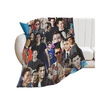 QapLWczK Tom Holland Blanket Cool Super Soft Throw Blanket Silky Flannel Lightweight for Sofa, Bed Blanket All Season Use 80"x60"