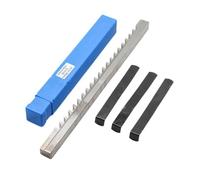 QAPYTIUC 18/16MM Push-Type Keyway Broach E1 Metric Sized High Speed Steel Broach Cutting Tool With 3pcs Shims(E-16MM)