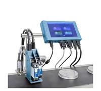 QAPYTIUC DC260T 12.7/25.4mm Touchable And Full-Screen Zoomable Thermal Inkjet Printer For Text QR Barcode Batch Number Logo Date(2nozzle 25.4mm 0 ink)