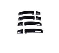 QAQMHVCVB 8pcs Black Car Exterior Door Handles Decorative Cover Trim for Land Rover for Discovery 4 LR4 RR Sport for Freelander 2(Black Without Hole)