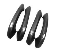 QAQMHVCVB Car Exterior Door Handle Carbon Fiber Decorative Protective Shell for Porsche for Panamera 971 4S GTS Turbo 2017-2021(Matte Black)
