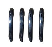 QAQMHVCVB Dry Carbon Fiber Car Exterior Door Handle with and Without Holes for Porsche for Cayenne 2018 2019 2020 2021 2022(with Holes)