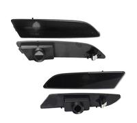 QAQMHVCVB For Chrysler For Crossfire 2004-2008 Turn Signal Light No Bulb Car Front/Rear Bumper Side Marker Light Housing Shells (4PC Smoked Lens)
