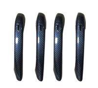 QAQMHVCVB for Porsche for Cayenne 18-up Car Dry Carbon Fiber Exterior Door Handle with and Without Holes(with Holes)