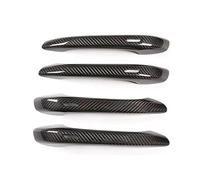 QAQMHVCVB for Porsche for Cayenne 2018-2023 Real Carbon Fiber Car Exterior Side Door Handle Trim Cover