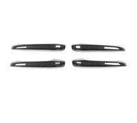 QAQMHVCVB for Porsche for Macan 2014-2021 Real Carbon Fiber Door Handle Cover Protect Styling Stickers(Without Holes b)
