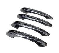 QAQMHVCVB for Porsche for Macan for Cayenne for Panamera 2014-2020 Carbon Fiber Car Door External Handle Cover with Keyhole