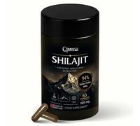 Qarma Shilajit Capsules 600mg - High Strength Himalayan 10:1 Extract with 94% Fulvic & Humic Acids - Natural Energy, Stamina & Vitality Support - Lab Tested, Vegan, Made in UK - 60 Capsules